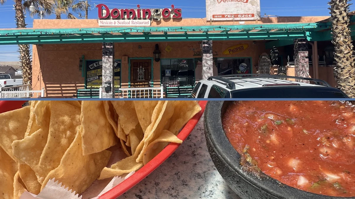 Interior view of Mexican and seafood restaurant.